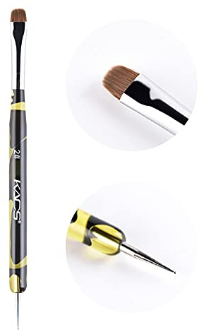 KADS Kolinsky Pinceau de martre 2 voies en acrylique professionnel pour French manucure (2#)