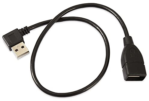 CY USB 2.0 A Typ Stecker links gewinkelt auf USB 2.0 Buchse Verlängerungskabel 90 Grad Stecker 40 cm