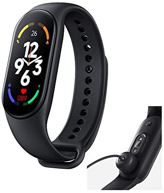 Per orologio da polso intelligente M7, cinturino da polso fitness tracker orologio da polso impermeabile Smartband Frequenza cardiaca Monitor intelligenti per la pressione sanguigna (nero)