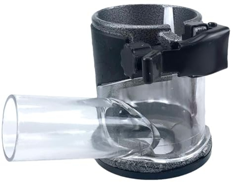 Woodworking Dust Covers | Router Base Attachment | Wood Base Dust Collector, Slotting Machine Dust with Collector Holes, Power Tool Accessories for Trimming, Slot Milling, Drilling