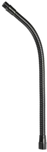PATIKIL 15 Universaler Schwanenhals-Schlauch 5/8-27 Gewinde Arm Schwarz | 1stk, Universal Schlauch, Schwanenhals Rohr Verlängerung, Metall, Flexibler, Für Multifunktion Heimwerker