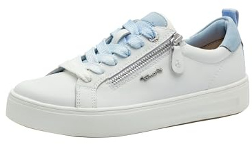 Tamaris Comfort Damen Sneaker flach mit Reißverschluss Freizeit