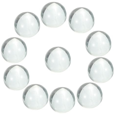 HOLIDYOYO 10stücke Transparente Glasmurmeln Runde Durchsichtige Glasperlen Als Vasenfüller Und Dekoration Für Bastelprojekte Und Hochzeitsfeiern