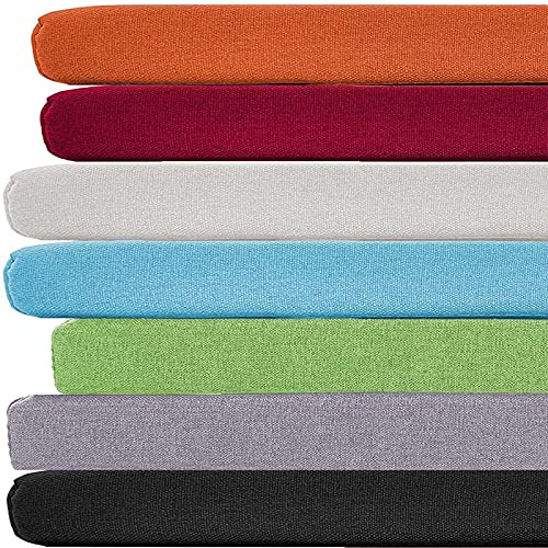 Cojines impermeables para muebles de patio con lazos de sujeción, cojín rectangular para banco de jardín (beige, 60 x 30 cm)