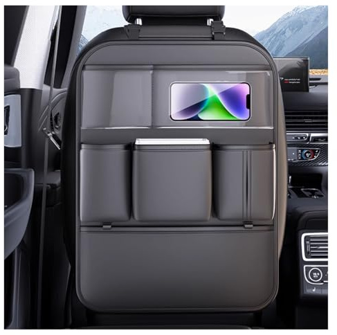XINYUNFEI Autositz Organizer Kinder FüR Peugeot 508 RXH, Auto Multifunktional Wasserdicht Rücksitz Organizer, Leicht Zu Reinigen Rücksitz Organizerwith Tablet Storage(Black,One Storage)