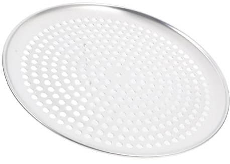 iplusmile Teglia Pizza Tonda in Lega Di Alluminio Con Fori Per Cottura Uniforme e Croccante Padella Da Forno Per Pizze Fatte in Casa Facilità d Uso Per Cuochi Principianti e Professionisti