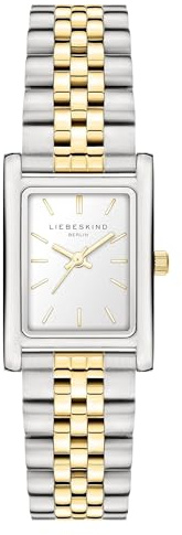 Liebeskind Berlin Damen Armbanduhr – Vintage Quarzuhr 21 x 31,5 mm – Rechteckiges Gehäuse – Edelstahlarmband – 3 ATM wasserdicht – Perfekt für den Alltag