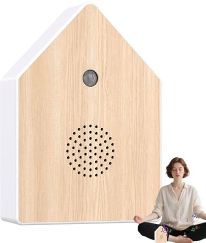 Dispositif à Sons de Chant d'oiseaux | Boîte à Oiseau Chantant avec Détecteur de Mouvement Décorative,Créateur de Voix Naturelle pour Décoration Intérieure et Espace Bien-être Spa