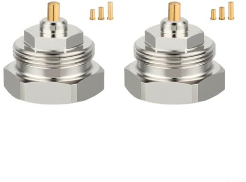 2 Stück Adapter M30 x 1,0 auf M30 x 1,5, Heizkörperadapter für Oventrop-Ventile bis Baujahr-1998, Thermostatventil Feingewinde Adapter für Thermostat/Heizungsventil
