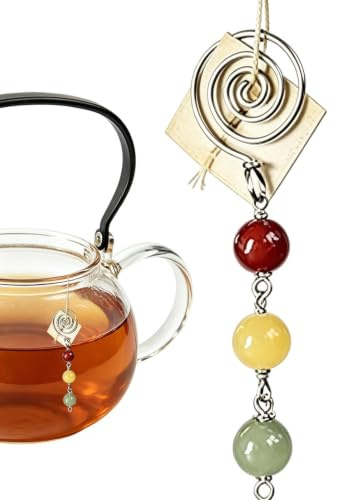 Supporto Per Bustina Di Tè Per - Infusore Con Morsetto In Acciaio Inossidabile | Peso Della Bustina Di Tè Antiscivolo Riutilizzabile Con Ciondolo A Forma Di Perlina, Accessorio Per La Macerazion