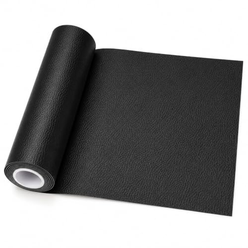Cuero Adhesivo Parche Reparación Cuero Negro 1 Rollo 160 x 40 cm