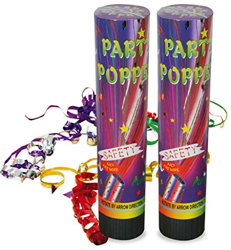 KarnevalsTeufel.de Silvester Popper 2er Pack Party-Popper