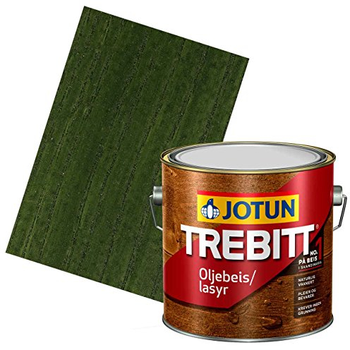 JOTUN TREBITT Lasur 837 Dunkelgrün 3l - Holzlasur Holzschutzlasur