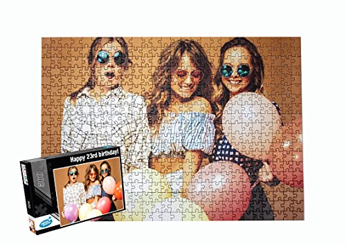 Photo puzzle personalised, Custom photo puzzle, photo jigsaw puzzle, Personalised photo puzzle from your own picture by Venus Puzzle, 300 to 2000 Pieces (500 Pieces)