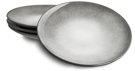SPRINGLANE stoviglie grigie, servizio da tavola in gres Misty Cliff (Misty Cliff, set di 4 piatti)