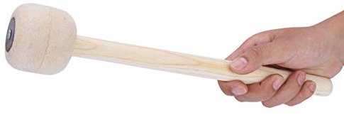 IDWT Filzhammer, Percussion Drum Mallet, Bass Drum Mallet, 12,8 Zoll für Studenten für Profis Instrumentenzubehör Percussion Band Zubehör