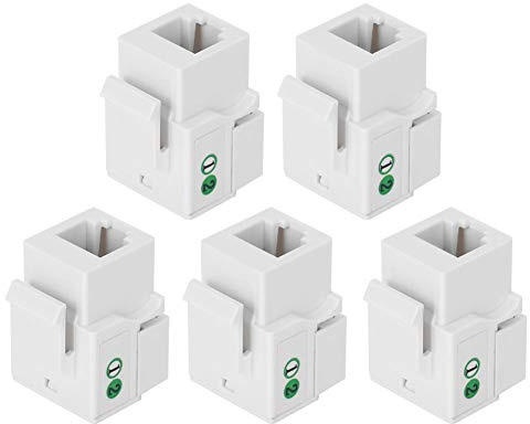 Kuuleyn CAT3-Telefonbuchse, RJ11 Telefon Keystone Buchse,rj11 keystone Telefonisches Sprachmodul Telefonleitungsanschlusskoppler mit Staubschutz
