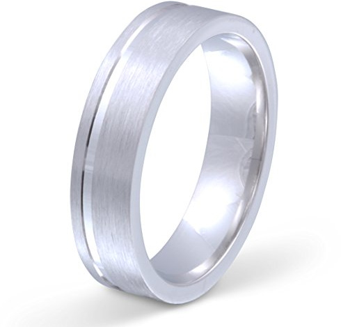 Juwelier Schönberg - Herren Verlobungsring Trauring aus Silber mit persönlicher Wunschgravur 60 (19.1) S-AA-H