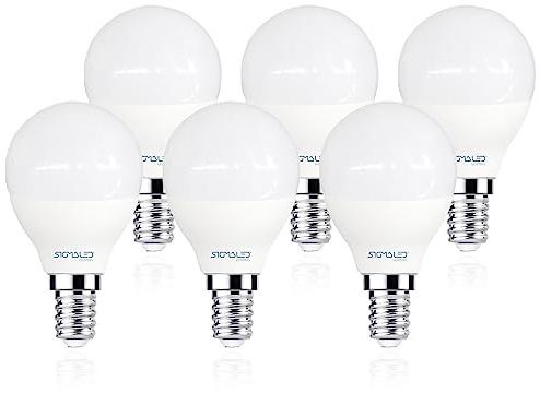Sigmaled lighting - Ampoule LED E14 4W (équivalent 30W) - 360 Lumen - Blanc Neutre 4000K - Culot Edison à Vis E14 - Lampe LED G45 P45 mini Globe - Lot de 6