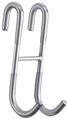 ULTECHNOVO S-haken aus Edelstahl mit Doppelhaken Starker und Sicherer Kleiderhaken für Küche und Schrank Stilvolles Mattiertes Design Belastbar bis Schwerere Gegenstände