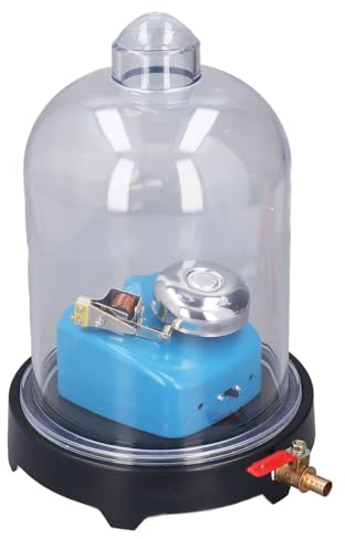 Campana per Vuoto, Campana per Vuoto in Vetro con Kit Dimostrativo del Vuoto di Base, Fisica del Suono della Campana per Vuoto Labs, Materiale Scientifico per l'aula