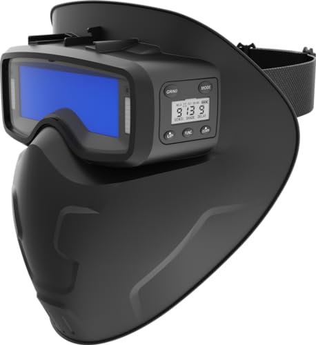 Máscara de soldadura electrónica Solter S-Mask 15 | Visor amplio 111x39 mm | Oscurecimiento automático DIN 5-13 | Ligera, compacta y compatible con gafas pequeñas
