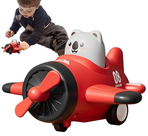 Spielzeugflugzeug zum Zurückziehen, Flugzeug zum Zurückziehen - Pädagogische Autospielzeuge | Press and Go Flugzeugspielzeug, zurückziehbares Flugzeugspielzeug in -Tigerform für und Mädchen ab 3