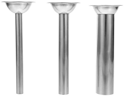 MOLUCKFU Set Da 3 Tubi Di Riempimento Per Salsicce in Acciaio Resistente 5#, Kit Insaccatrice Per Salsicce Per Carne Macinata, Cucina Domestica, Robusto e Sicuro