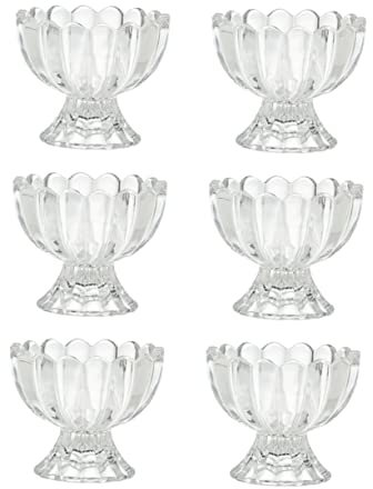NAMOARLY 6St Eisbecher Porzellan Suppenbecher to Go Charcuterie Cup Plastikschalen Einweg Dessertschälchen Desert Schalen Snackteller Plastikbecher Nachtisch Gläser Dessertschalen Einweg