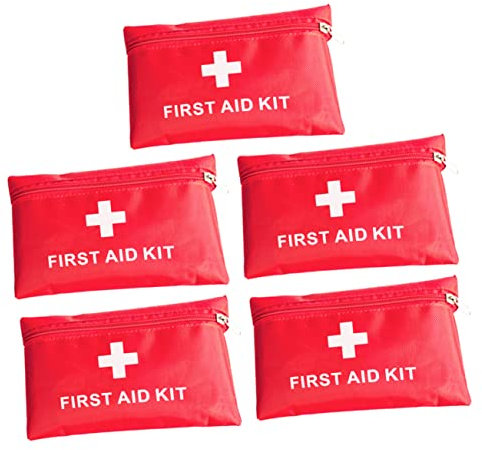 Ipetboom 5stücke Mini Tragbare Hilfe Tasche Notfall Behälter Organizer Für Reisen Camping Wandern Outdoor Aktivitäten Kleine Gegenstände Aufbewahrung