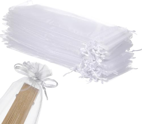 GOOHOCHY 50 Stück Organza-geschenkbeutel Mit Kordelzug Party Und Hochzeitsgeschenktüten Zum Aufbewahren Von Schmuck Süßigkeiten Und Kleinen Geschenken