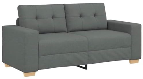 vidaXL Zweisitzer-Sofa Dunkelgrau 180x77x82 cm Stoff