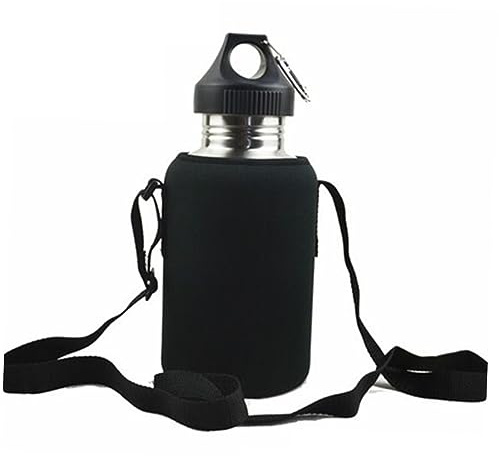 Kisangel 3stücke Edelstahl Wasserflasche Mit Großem Fassungsvermögen Isolier-trinkflasche Für Outdoor Sport Aktivitäten Mit Griff Und Deckel
