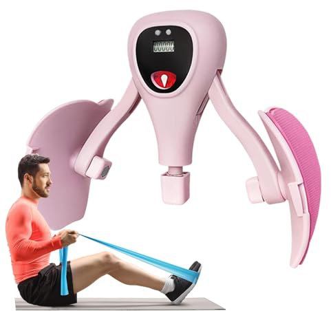 lisutupode Oberschenkel Trainer für Frauen, Oberschenkelmuskeltrainer - Einstellbarer Nicht gleitender effektiver Muskelstärker mit digitalem Display,Innere Oberschenkel -Training -Geräte,