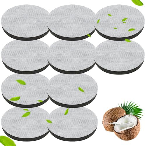 10 Pcs Micro Water Filter Discs Replacement, VEGCOO Micro Discs Mini Water Filters Disc for Brita Fill and Go Water Filter Bottles Carafes Reducing Chlorine, Microparticles & Impurities
