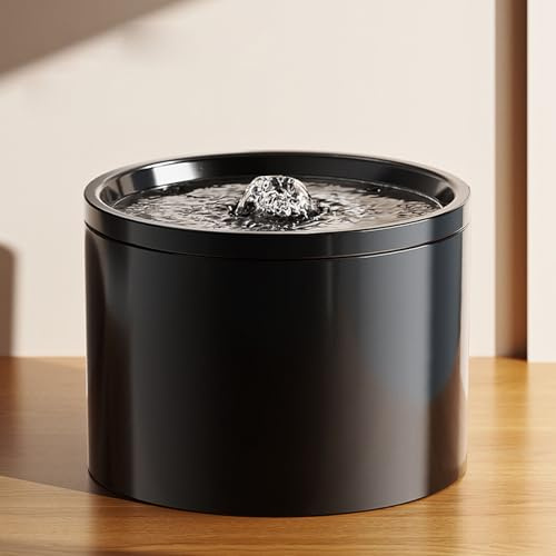 YPDOPORA Fontaine À Eau en Céramique pour Chat 1 L, Distributeur Automatique Et Silencieux pour Animaux De Compagnie avec 6 Filtres De Rechange, Bol d'eau pour Chien,D
