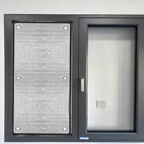 Película de privacidad for ventanas, lámina de aluminio reflectante con aislamiento térmico, película de vidrio opaca total, pegatinas de ventana de 8 mm de grosor con doble protección solar for ofici