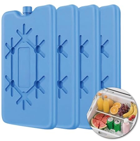 DmDoyy Kühlakkus Für Kühltasche, 200ml Kühlakkus Für Lunch, to Keep Food, Drinks Cold, Extra Dünn & Lange Kühlleistung Für Unterwegs, Wiederverwendbare Kühlakku, Langanhaltende Kälte, BPA-frei