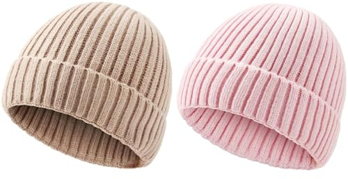 DRESHOW Berretto Bambino Berretto Neonato Invernale Cappello Unisex in Morbida Maglia per Bambini e Bambine Berretti Caldi per Bambini dai 2-8 Anni