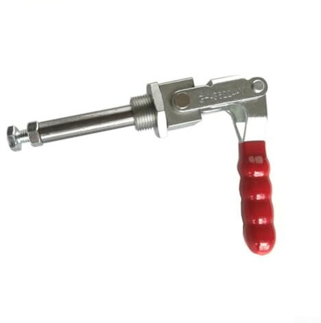 Abrazadera de palanca de empuje con hierro resistente y mecanismo de liberación rápida para uso en proyectos de carpintería, soldadura y montaje de equipos electrónicos