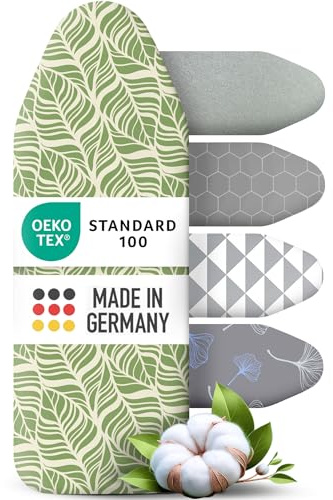 arteneur Copriasse da Stiro 130x45 Made in Germany, Taglia L | Imbottitura spessa, banda elastica, OEKO-TEX 100, in 5 taglie, per generatore + ferro a vapore, riflette il calore