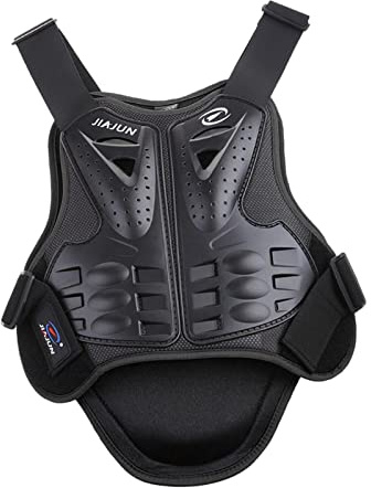 Wmqbjta Gilet de Protection avec Plastron, Dorsale et Protection Réglables, en Matériau Léger et Respirant, Adapté Aux Hommes et Aux Femmes pour Le Motocross
