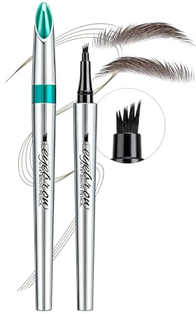 Microblading Augenbrauenstift Wasserfest–Brow Pen Hair Stroke Effekt–Tattoo Augenbrauenstift Langanhaltend&Wischfest für Volle,Definierte Augenbrauen für Augenbrauenstift für Anfänger,Natural Brows
