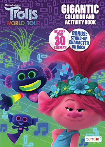 Trolls World Tour 47362 Livre de coloriage et d'activités 192 pages