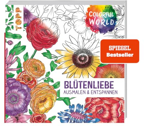Colorful World - Blütenliebe.: Ausmalen & entspannen (Colorful World (Ausmalbücher))