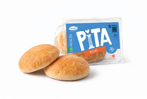 Produit de cuisson sans gluten, hot dog, hamburger, bagel, petits pains, pita, fitbrötchen sans lactose de blé (Pita (190 g : 2 x 95 g))