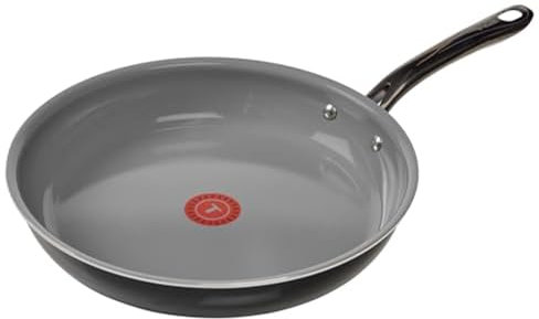 T-Fal Preserve Ceramic Non Stick Frying Pan Skillet 12-inch, Oven Broiler Safe up to 350°F, Cookware, InoCeram Glide Technology, Frying Pan, Skillet Pots & Pans, Black