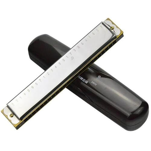 24-Loch-Tremolo-Mundharmonika C-Taste Harfe Holzblasinstrument klassische Mundharmonika