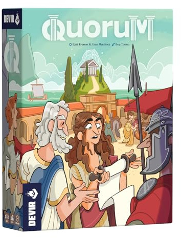 DEVIR | Thames & Kosmos Quorum Card Game | Strategic Roman Empire Gameplay for Adults & Teens | Hand Management & Set Collection | 2–4 Players | Ages 12+ | History Theme | Family Game Night