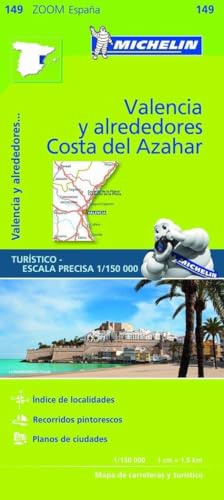 Mapa Zoom Valencia y alrededores, Costa del Azahar: Map: 149 (Mapas Zoom Michelin)